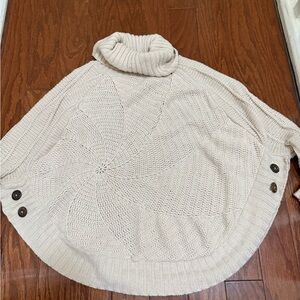 Anthropologie cream turtleneck sweater size XS‎